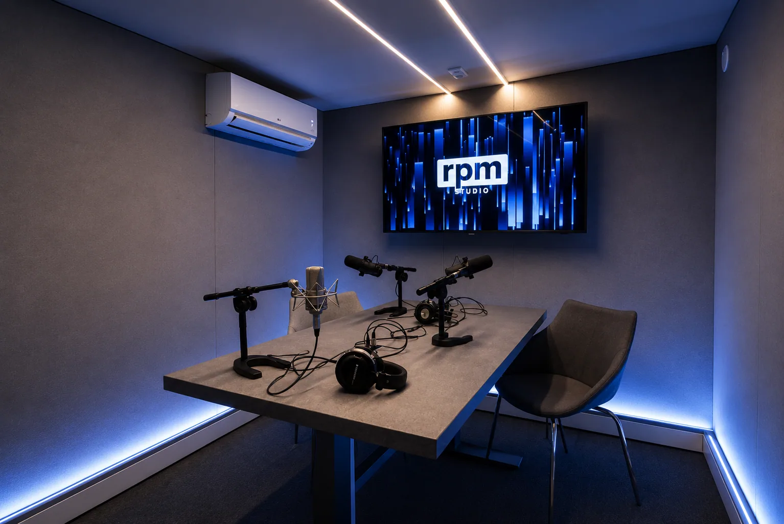 Voice talent recording session in Warsaw