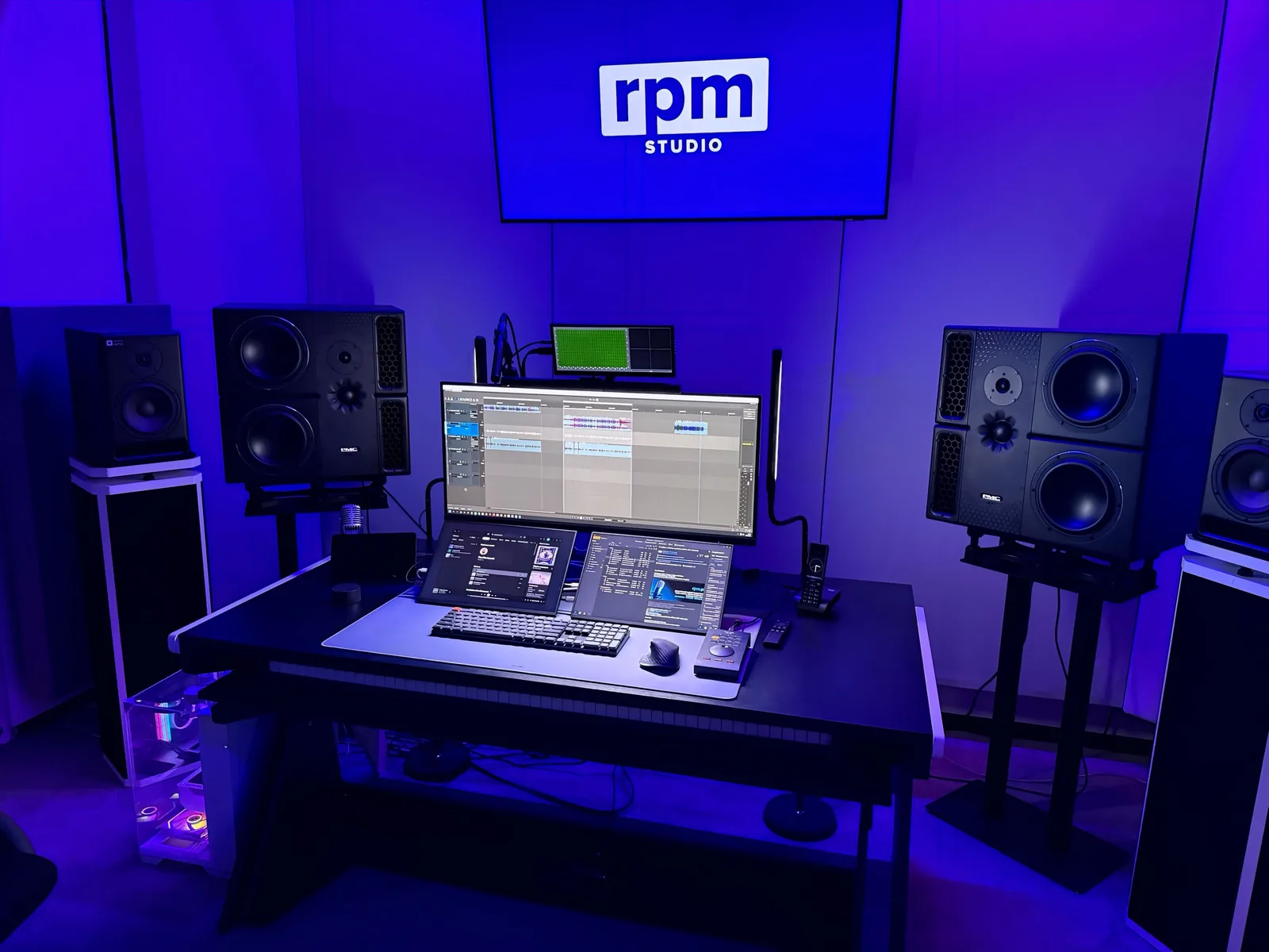 Studio at RPM Studio – interior of a recording studio