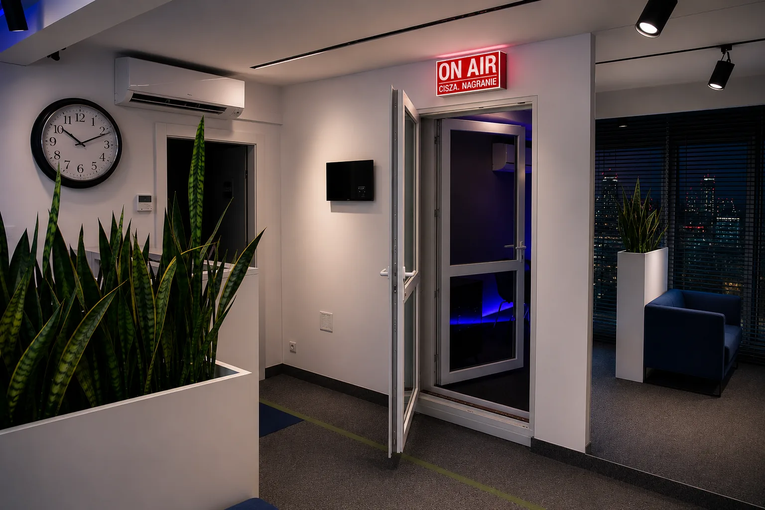Studio entrance – inside the RPM Studio recording facility